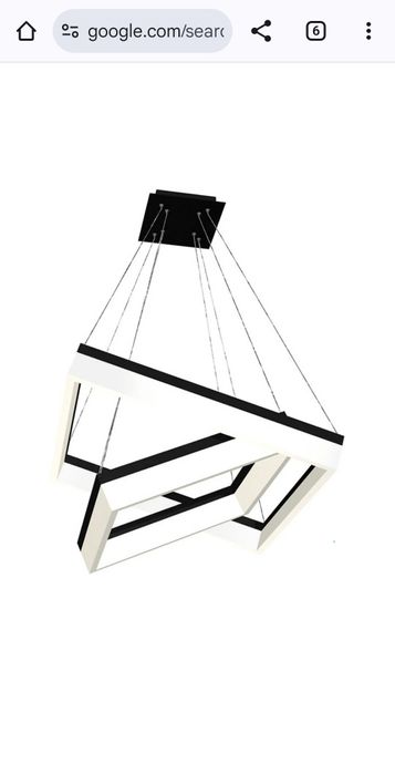 Lampa wisząca suftitowa Milagro ML82 uszkodzona do naprawy