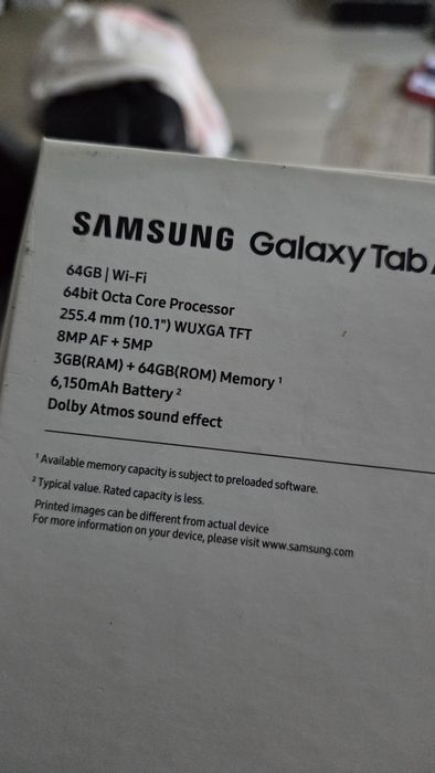 Tablet Samsung Galaxy Tab A 10.1 (64GB / 3GB RAM) + Caixa