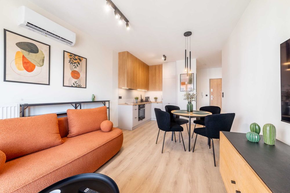 Modne 2 pokoje z klimatyzacją | balkon | Tuwima 88 | Dworzec Fabryczny | nowe i przytulne