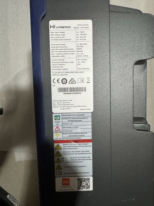 Falownik hypontech HPT- 8000