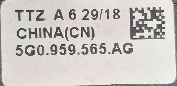 Conjunto de Botões 5g0959565ag - VW GOLF VII