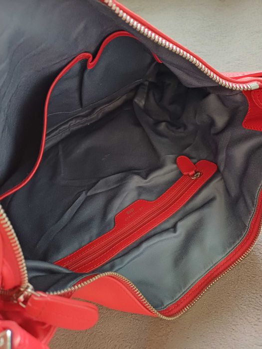 Le Tanneur skórzana torebka hobo shopper na ramię do ręki