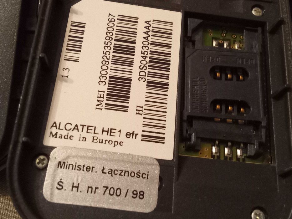 Alcatel one touch club+ plus opakowanie, ładowarka instrukcją 1998