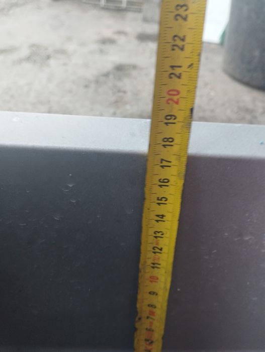 Zlew dwukomorowy szary