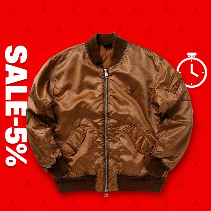 Акція! Бомбер Jordan Wash (Коричневий) (L, XL) Новий з бірками!