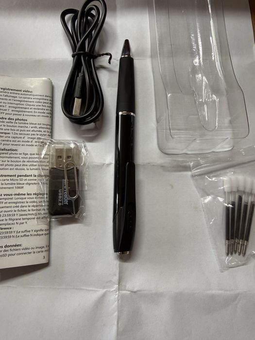 Видеорегистратор-ручка Full HD 1080P | Новая в упаковке + Стержни