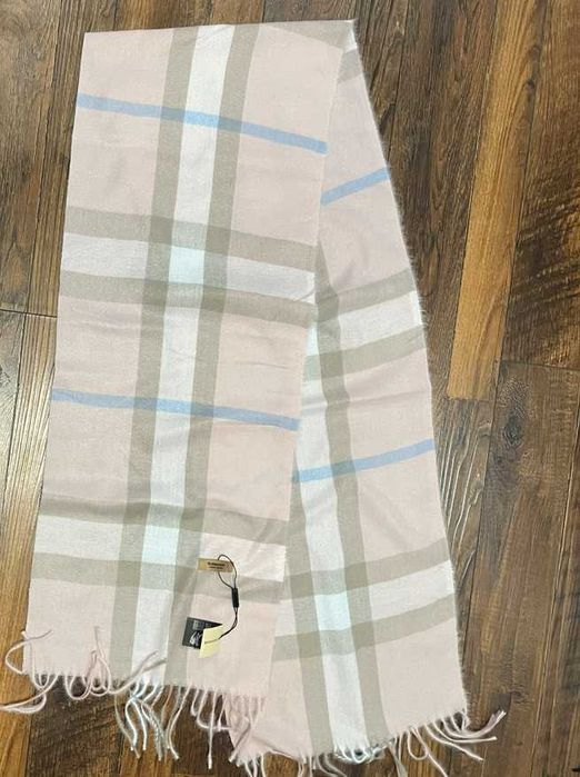 Шарф Барбері рожевий шарф Burberry Classic