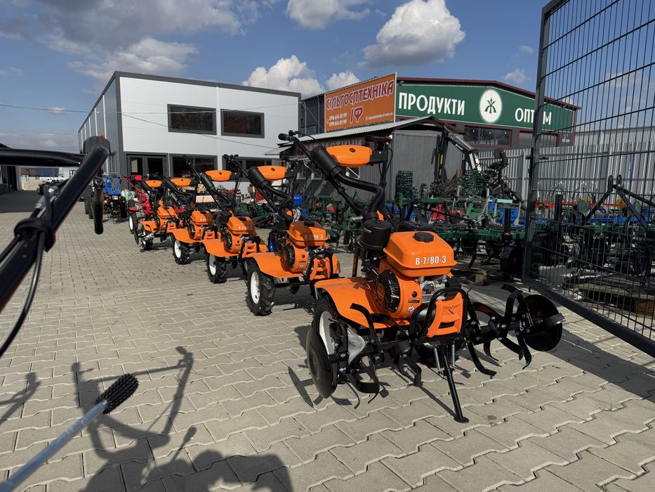 Мотоблок GTM В-7/80-3 7к.с з Фрезою Акця 2025