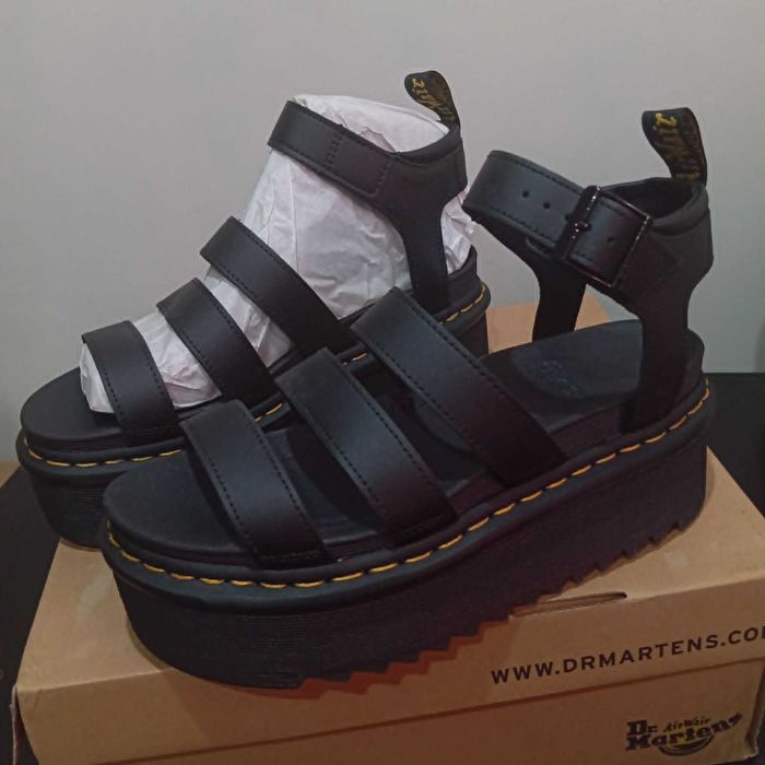 Dr. Martens sandały Blaire Quad czarne 41 wkładka 26,5 cm na platformie nowe