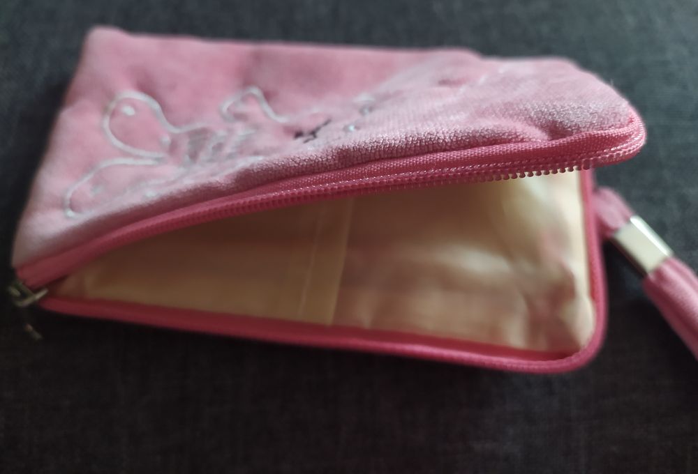 Różowe Etui portmonetka