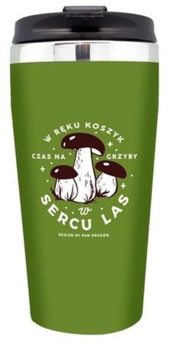 Kubek termiczny Hobby - Czas na grzyby oprawa: folia