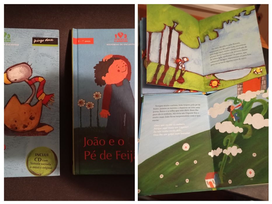 Livros de contos infantis com CD