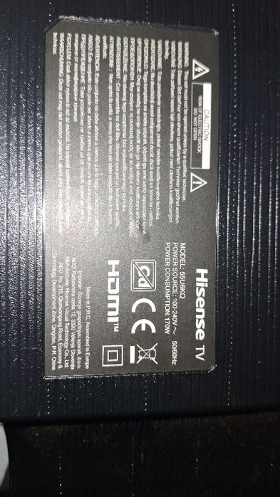 Smart tv Hisense 55U6KQ peças