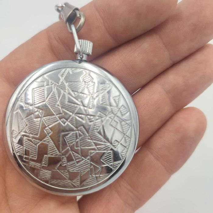 zegarek kieszonkowy Ruhla Antimagnetic H5GRU5 70s GDR(działa)+ pokr.