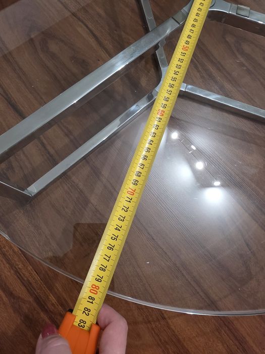 Mesa de centro em vidro