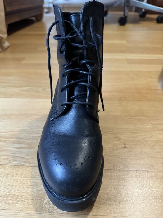 Buty botki  Gino Rossi, czarne, r.36-37, skóra naturalna