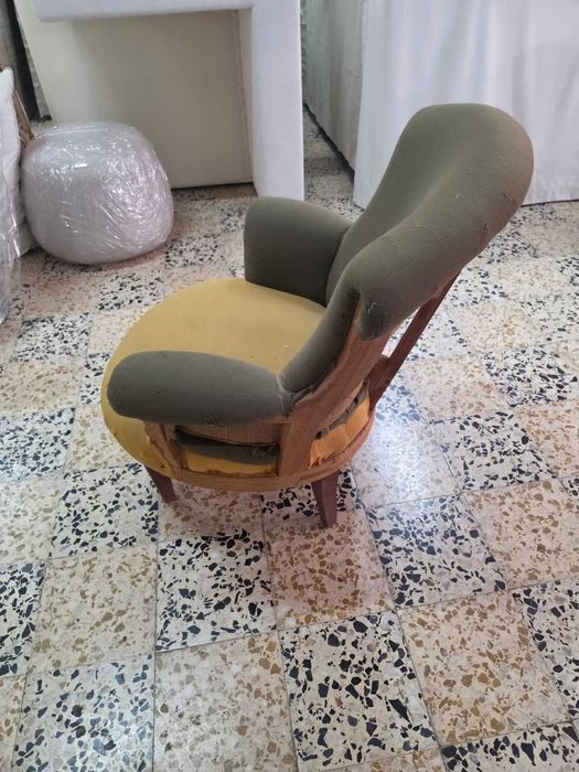 Cadeirão / Senhorinha Antiga Para Estofar