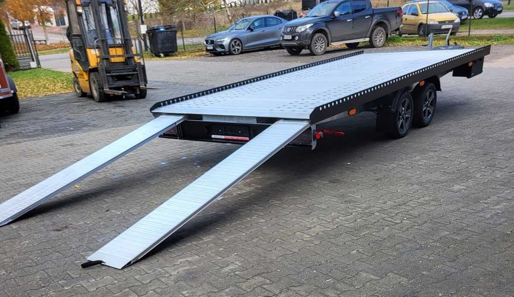 Laweta - przyczepa 5 x 2,1 DMC 3000 kg , najazdy 2,5 aluminiowe ,  100% LED