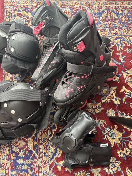 Rolki rozmiar 36-49 z zestawem ochraniaczy