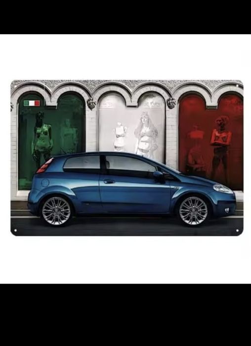Nowy szyld metalowy Fiat Grande Punto