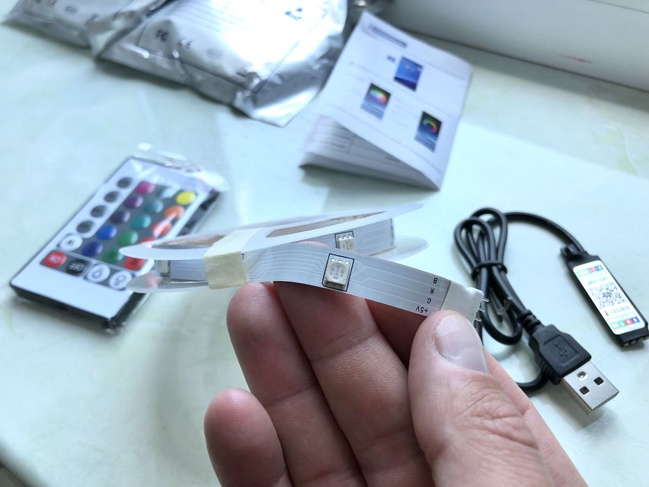 Світлодіодна RGB LED стрічка 5 - 10 м, светодиодная лента світодіодна