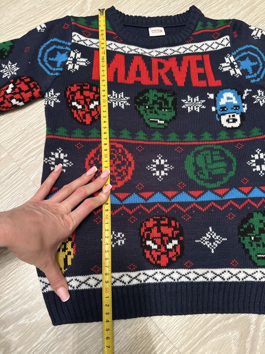 ‼️ светр новорічний Marvel 134 8 9 супергерої кофта для фотосесії