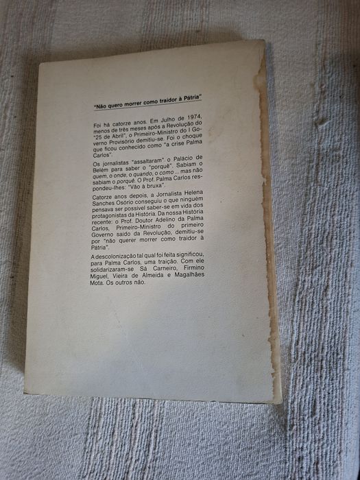 livro Conversas de Adelino da Palma Carlos e Helena Sanches Osório