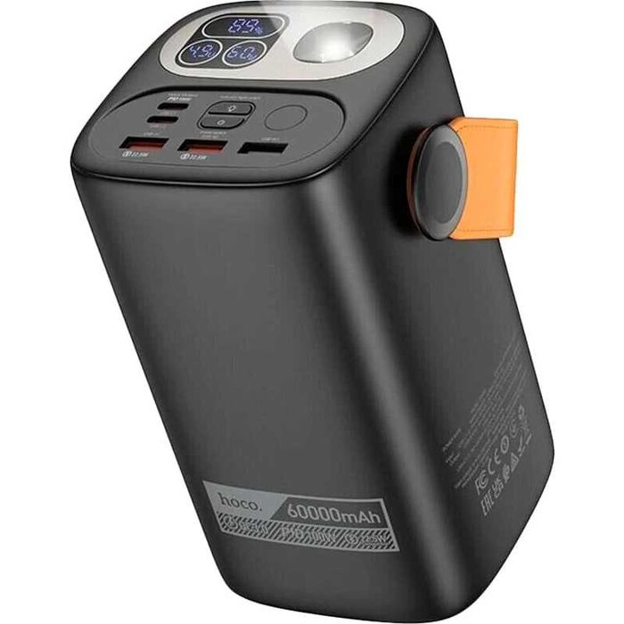 Павербанк Hoco DB160 Astrum, 60000mAh, PD100W, Black