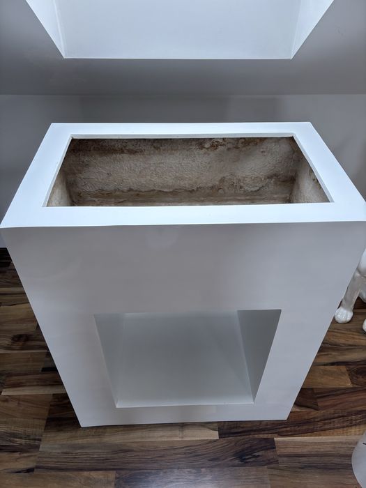 Donica Duża i Designerska- nowoczesna/biała/glamour