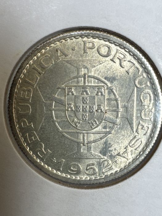 Moeda 10$ 1952 Angola FDC