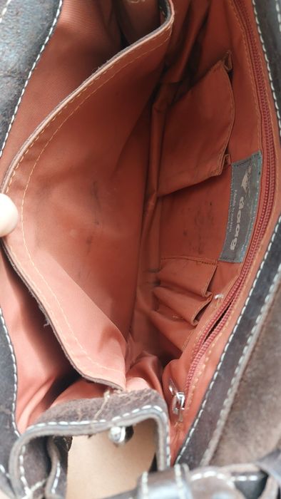 Daag Skórzana torebka brązowa torba listonoszka regulowany pasek skóra