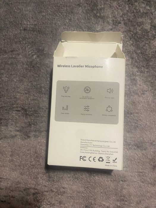 Бездротовий петличний мікрофон Wireless Lavalier Microphone