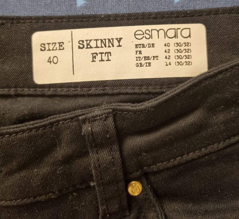 Spodnie damskie w stylu dżins czarne