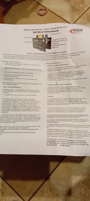 Aerograf komplet aibrusch