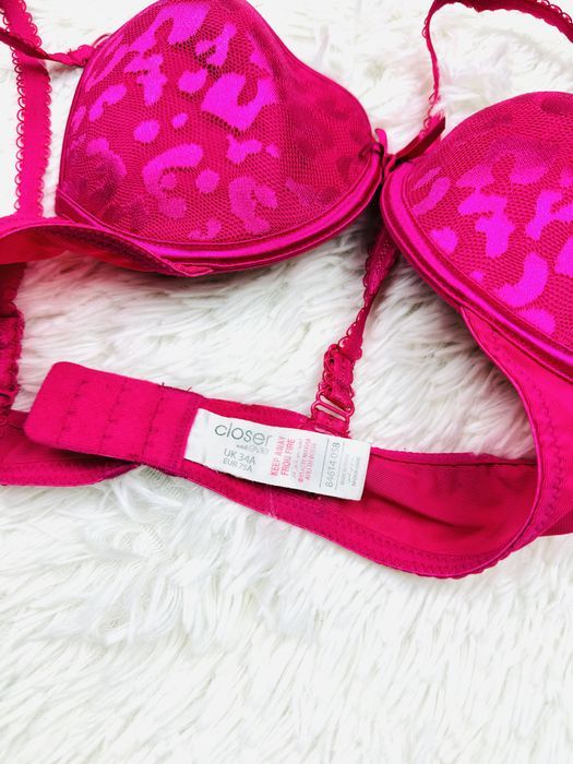 Biustonosz usztywniany 75A różowy