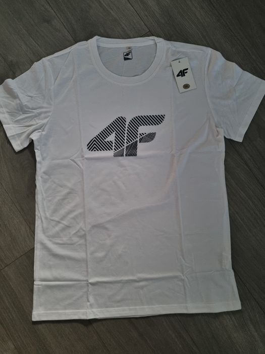 4F koszulka 2XL męska XXL t-shirt biała