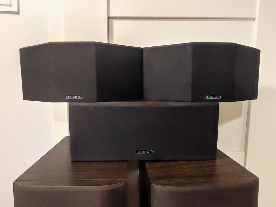 Zestaw kolumn i głośników Mission M33i + MHT System + Subwoofer Yamaha