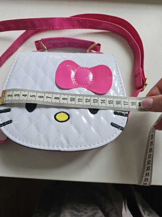 Дитяча Сумочка сумка косметичка Hello Kitty біла рожева для дівчинки