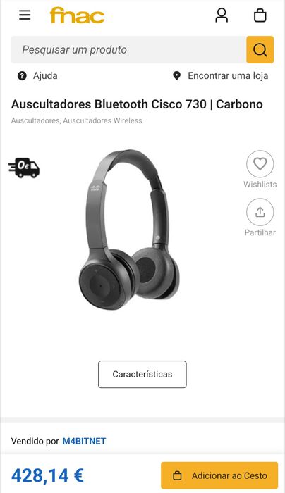 Auriculares Bluetooth Cisco Headset 730