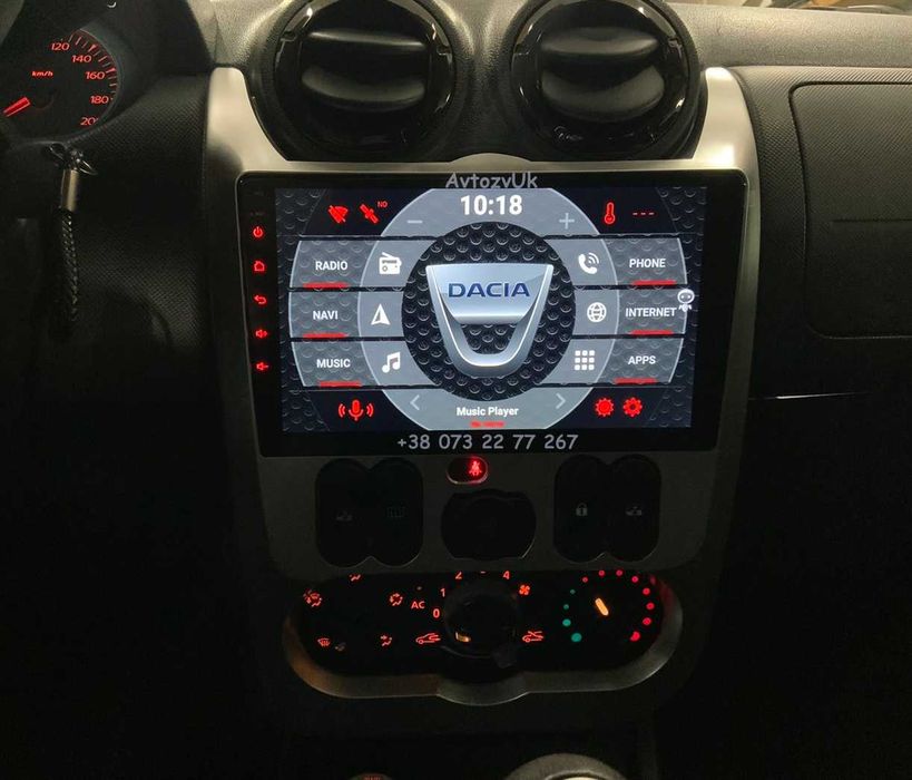 Магнитола LOGAN SANDERO DUSTER Renault LARGUS Lada NIVA VAZ Android 15