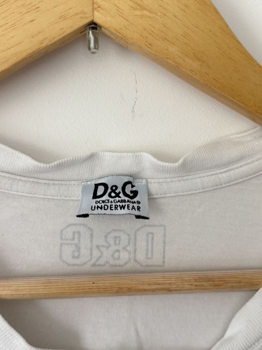 Biały T-shirt D&G Dolce & Gabbana Underwear