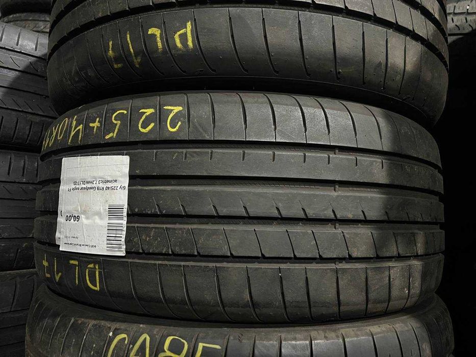 Шини б/у ЛІТО 225/40 R19 Goodyear Eagle F1 Asymmetric 3 DL17-23