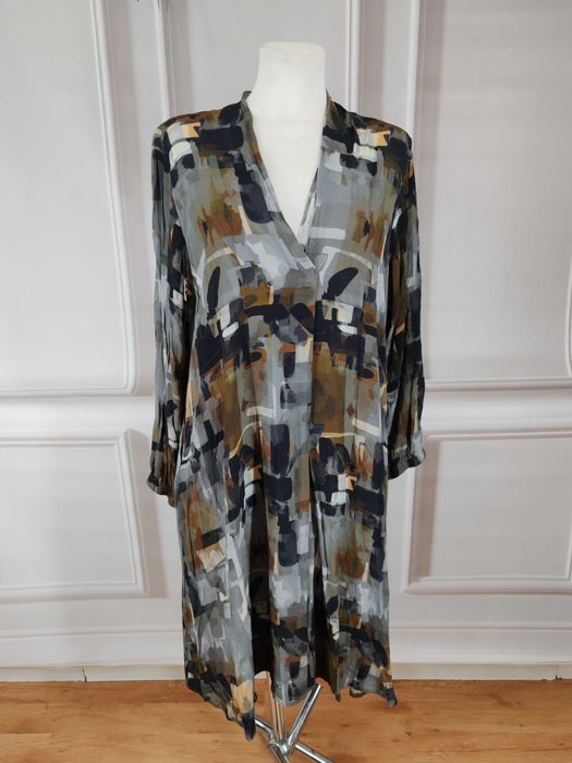 Extra, wygodna sukienka midi Zbiz rozmiar ok 46/48 wiskoza