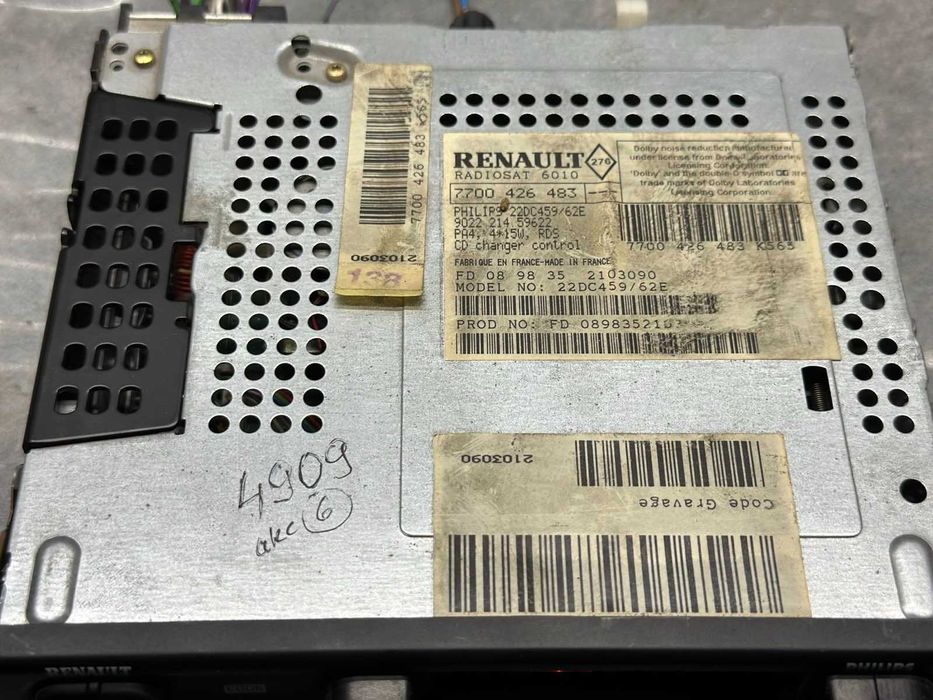 Fabryczne Radio MC Philips Radiosat 6010 Renault Clio, Laguna