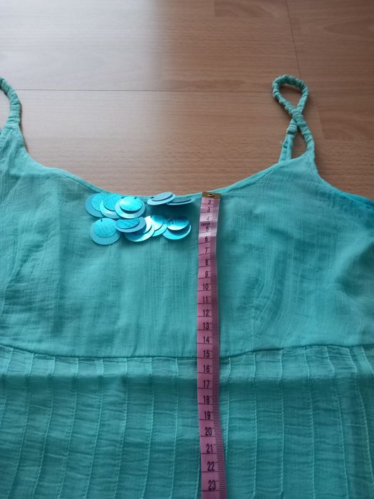 Letnia sukienka turkus ombre S/M