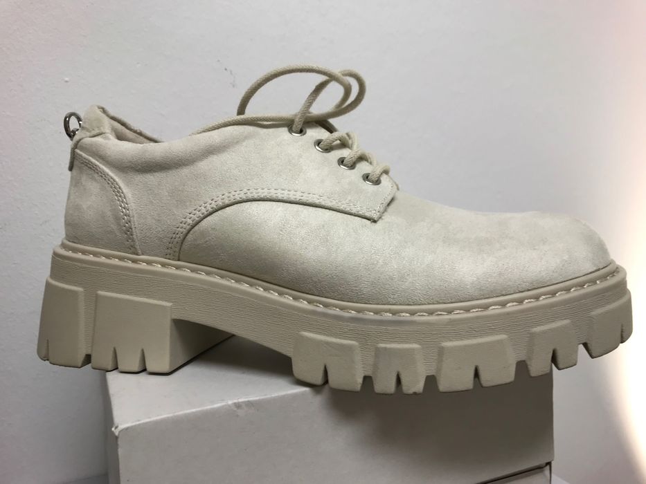 Buty damskie Catwalk, beżowe, rozmiar 38, gruba podeszwa