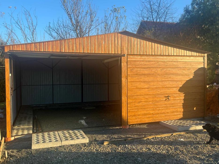 Garaż blaszany 7x6 premium