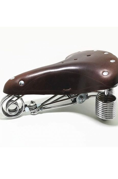 Велосипедное седло Retro VTG Spring НАТУРАЛЬНАЯ кожа Road Touring Clas