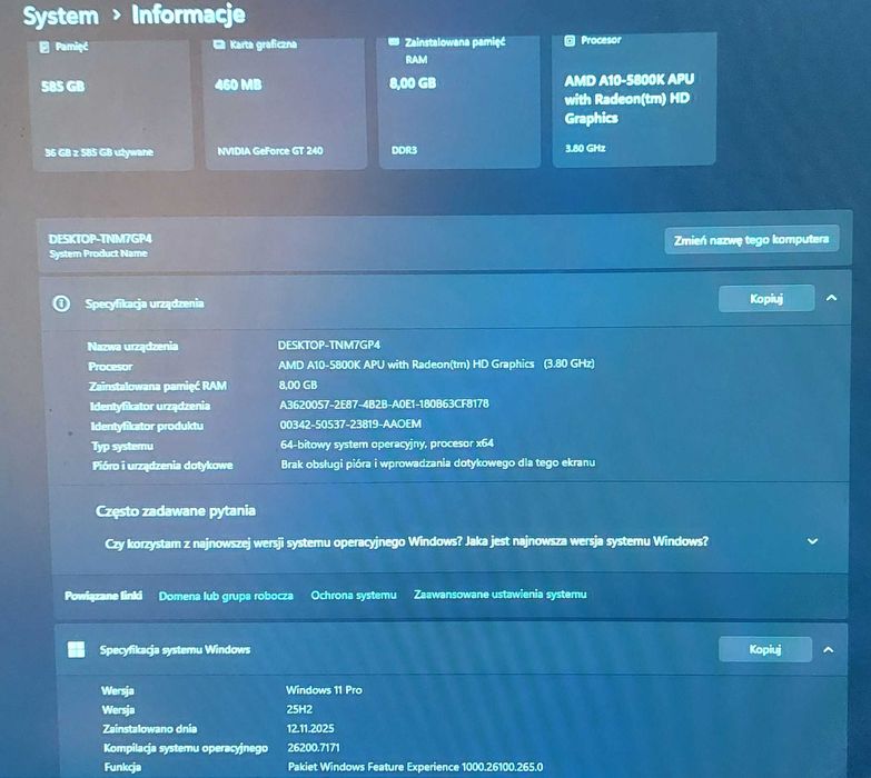 Sprzedam Komputer PC