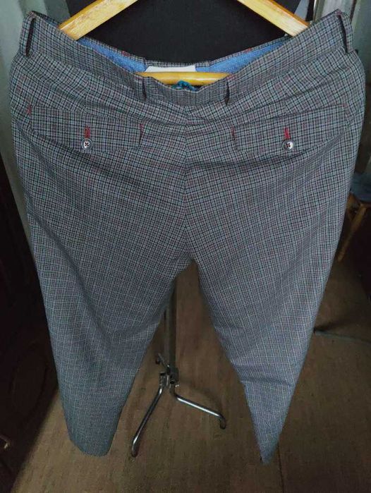 Джинсы брюки 1094 trousers United Kingdom w32 check grey.
